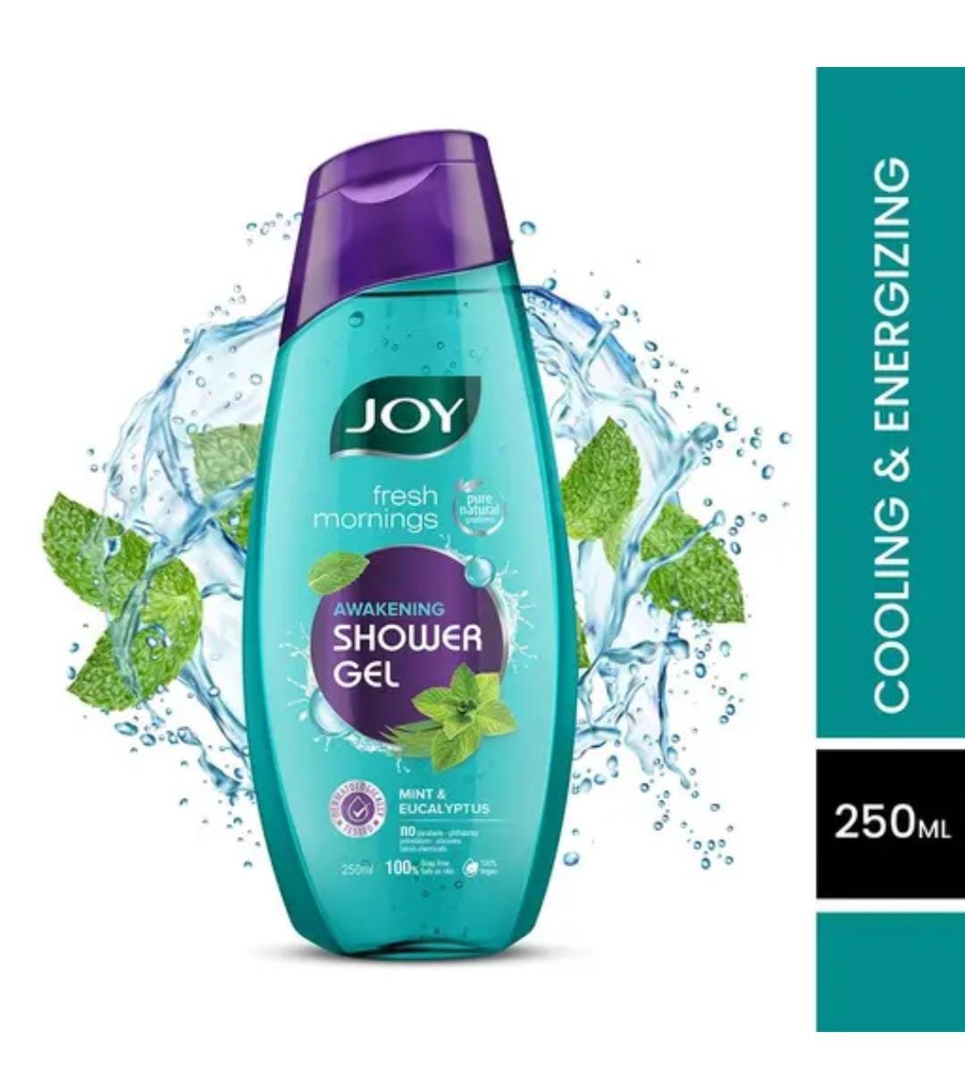 Joy Multipack Body Wash | Pack of 3 × 250ml | Green Tea & Coriander, Mint & Eucalyptus, Mandarin & Lemongrass | Premium Refreshing Body Cleanser Set - Image 2