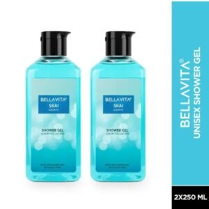 Bella Vita Luxury Skai Unisex Body Wash Combo | Pack of 2 × 250ml | Premium Shower Gel for Men & Women with Aloe Vera