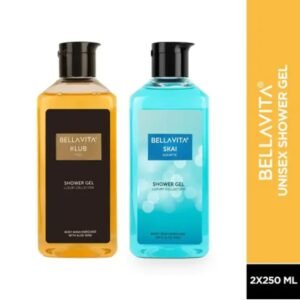 Bella Vita Luxury Klub Man & Skai Unisex Body Wash Combo | Pack of 2 × 250ml | Premium Shower Gel for Men & Women with Aloe Vera