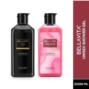 Bella Vita Luxury CEO Man & Senorita Women Body Wash Combo | Pack of 2 × 250ml | Premium Shower Gel for Men & Women with Aloe Vera