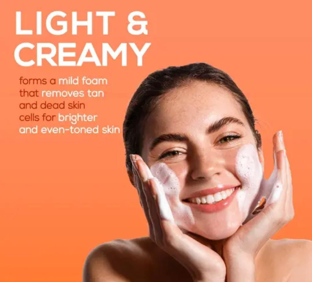 Joy De-Tan Papaya Face Wash | Pack of 2 × 150ml | Gentle Brightening Cleanser with Papaya Extracts | For Men & Women - Image 2