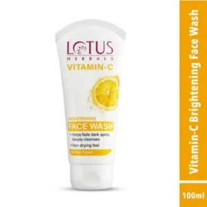 Lotus Herbals Vitamin C Brightening Face Wash | 100ml | Glow-Boosting Cleanser with Vitamin C & Natural Extracts | For Men & Women