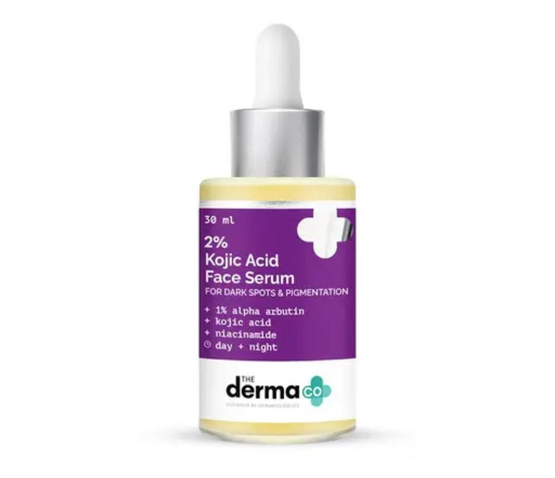 The Derma Co. 2% Kojic Acid Face Serum with 1% Alpha Arbutin & Niacinamide | 30ml | For Dark Spots, Pigmentation & Uneven Skin Tone
