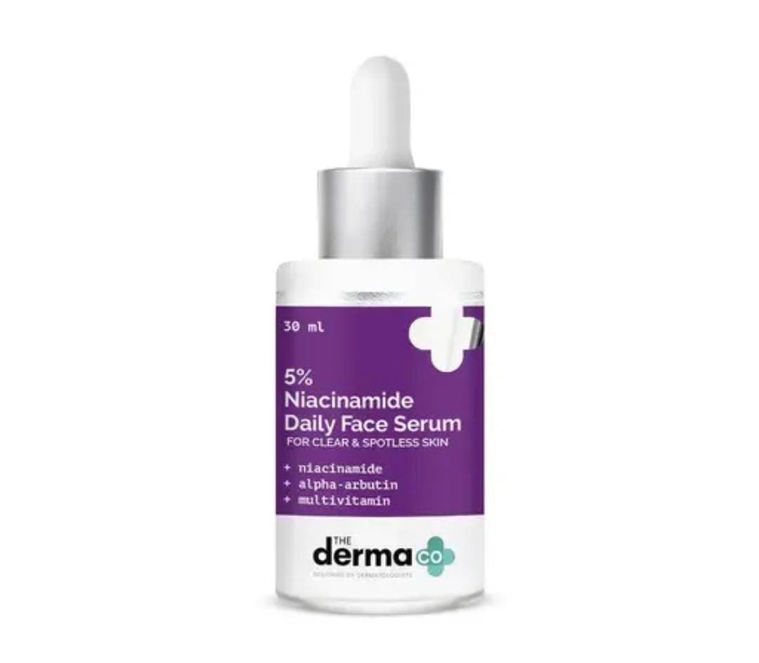 The Derma Co. 5% Niacinamide Daily Face Serum with Alpha Arbutin & Multivitamins | 30ml | For Clear, Spotless & Healthy Skin