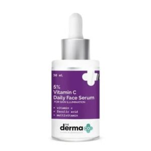 The Derma Co. 5% Vitamin C Daily Face Serum with Ferulic Acid & Multivitamins | 30ml | For Skin Illumination & Radiance