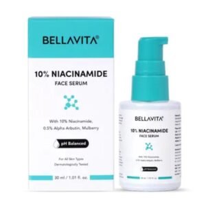 Bella Vita Organic Niacinamide Face Serum | 30ml | 10% Niacinamide + 0.5% Alpha Arbutin + Hyaluronic Acid | Brightening, Pigmentation Care & Barrier Repair