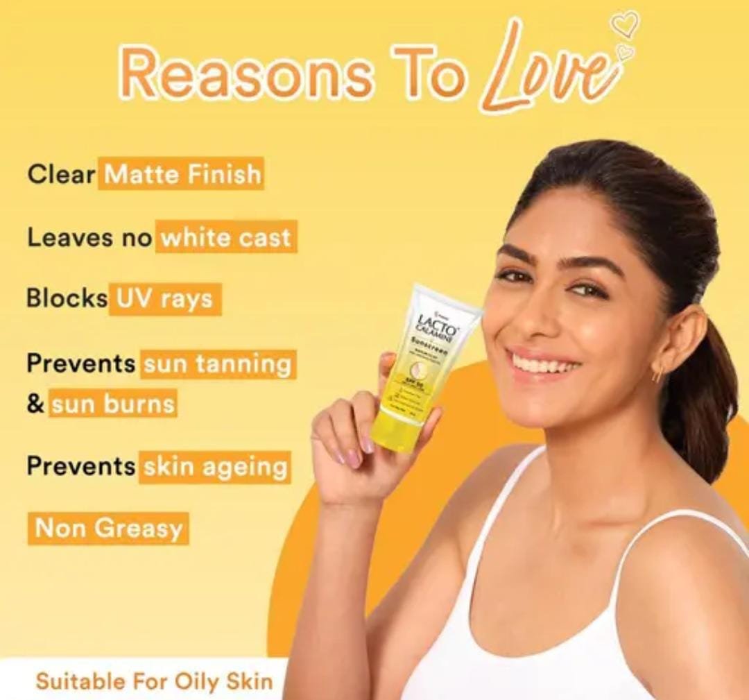 Lacto Calamine Sunscreen | SPF 50 PA+++ | 50g | For Oily Skin | Broad Spectrum UVA & UVB Protection | Water-Resistant, No White Cast | With Kaolin Clay, Vitamin E & Lemon Extracts - Image 4