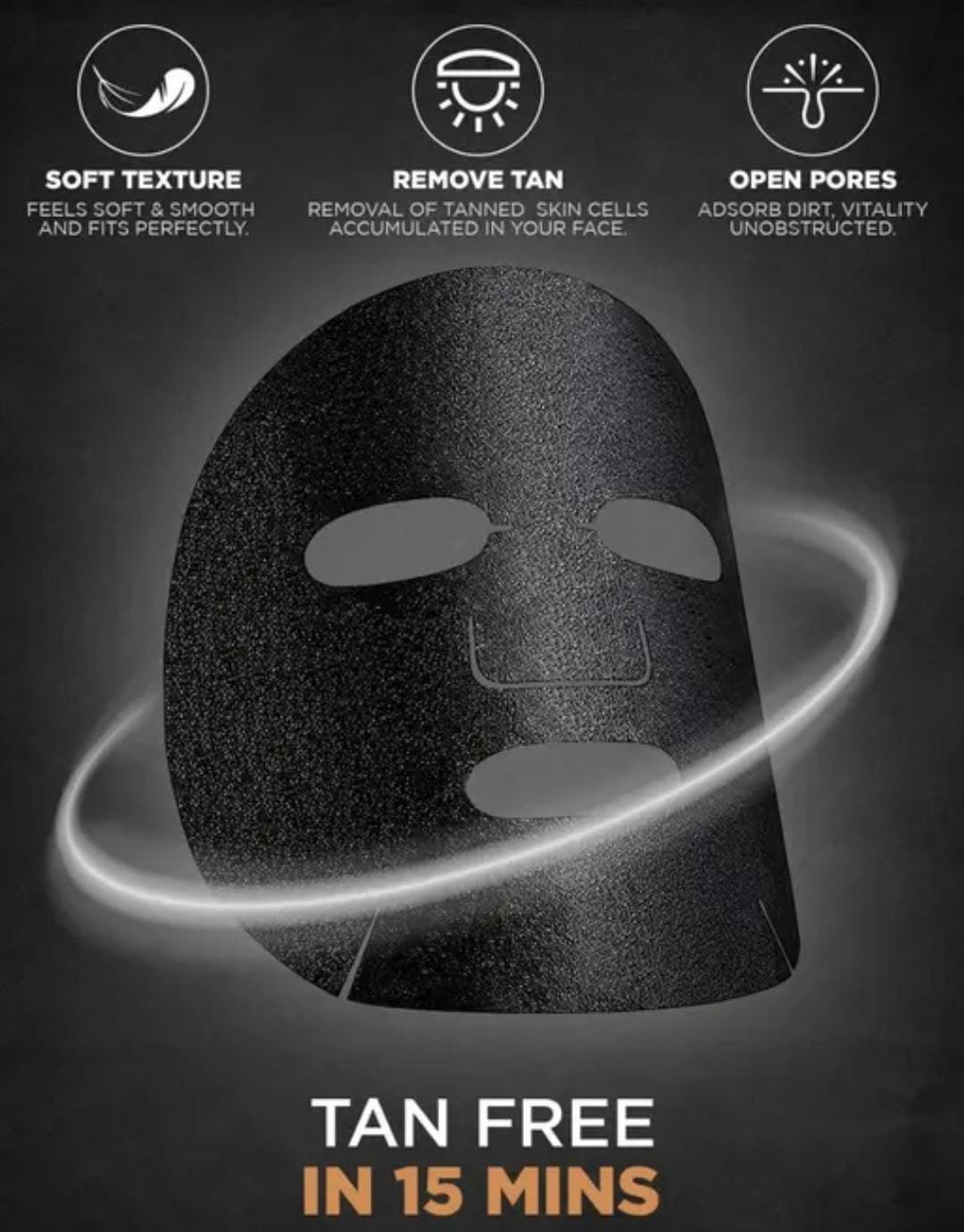 Mancode De-Tan Facial Sheet Mask Combo | Pack of 5 × 25g | Deep Cleansing & Brightening Skincare for Men | Korean Formula - Image 4