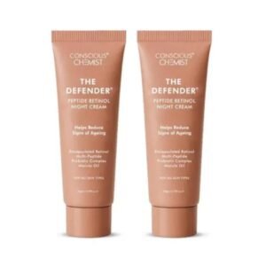 Conscious Chemist Retinol Night Cream | Pro-Collagen Anti-Aging Cream | For Men & Women | Reduces Fine Lines & Wrinkles | Pack of 2 × 20g