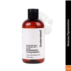 Underrated Multipurpose Toning Solution | With 8% Glycolic Acid, 1% Salicylic Acid & 1% GDL | Exfoliating & Pore Refining | Powdered Formula | For All Skin Types | 200g