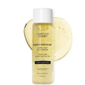 Conscious Chemist Daily Dissolve Ultra Makeup Removal Oil Cleanser | Gentle Deep Cleanser | Removes Waterproof Makeup & Impurities | Hydrating Formula | For Men & Women | 130ml