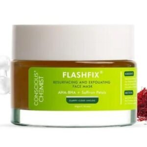 Conscious Chemist Exfoliating Face Mask | For Oily & Acne-Prone Skin | With Salicylic Acid, Glycolic Acid & Saffron Petals | Removes Blackheads, Anti-Acne, De-Tan | 50g | Unisex
