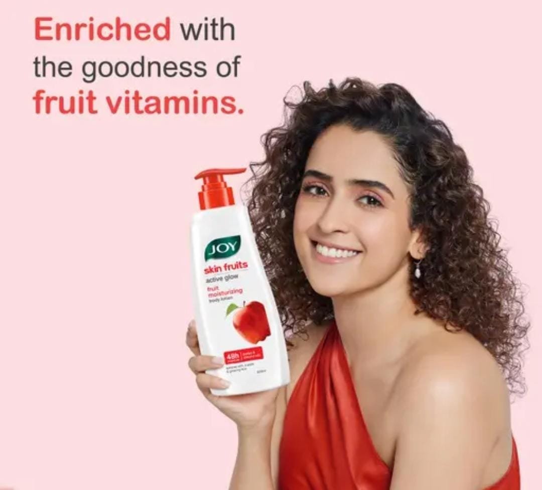 Joy Skin Fruits Lightweight Body Lotion | With Almond Oil & Jojoba Oil | Summer Hydration & Radiance | For Men & Women | 600ml - Image 2