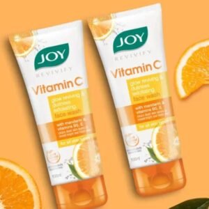 Joy Skin Brightening Vitamin C Face Wash | Fades Dark Spots & Repairs Skin Barrier | Radiant & Even-Toned Complexion | 100ml × 2 Pack
