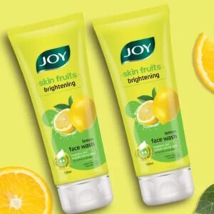Joy Skin Fruits Lightening & Brightening Lemon Face Wash | Fades Dullness & Dark Spots | Oil Control & Radiance | 100ml × 2 Pack