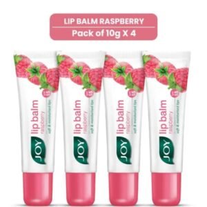 Joy Raspberry SPF 15 Lip Balm | Nourishing & Protective | Raspberry Flavor | 10g × 4 Pack