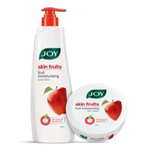 Joy Skin Fruits Fruit Moisturizing Apple Body Lotion (500ml) + Joy Skin Fruits Fruit Moisturizing Apple Skin Cream (200ml) Combo | With Jojoba & Almond Oils | Deep Nourishment & Radiance | For Men & Women | All Skin Types