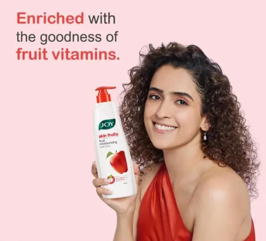 Joy Skin Fruits Fruit Moisturizing Apple Body Lotion (500ml) + Joy Skin Fruits Fruit Moisturizing Apple Skin Cream (200ml) Combo | With Jojoba & Almond Oils | Deep Nourishment & Radiance | For Men & Women | All Skin Types - Image 2