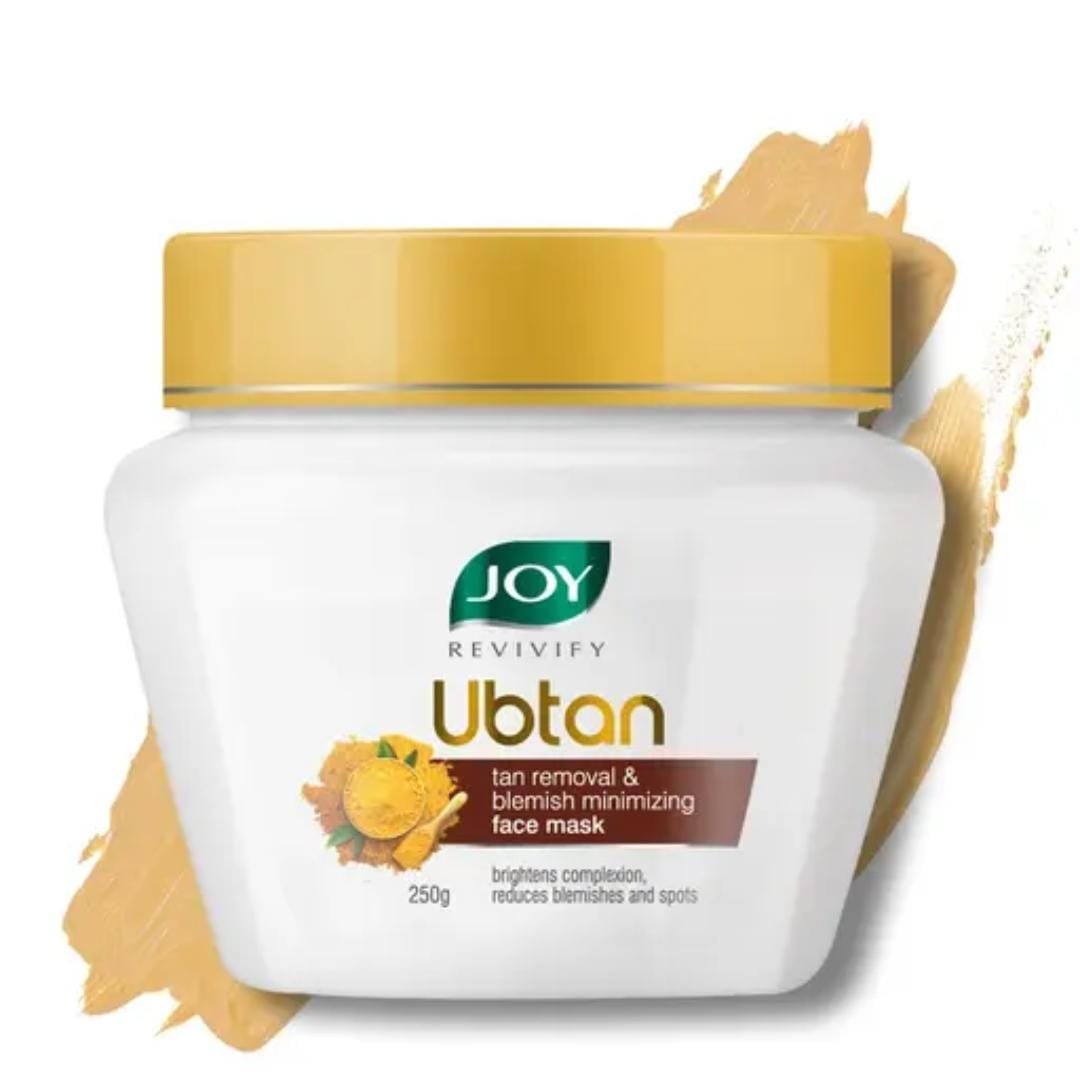 Joy Ubtan Tan Removal & Blemish Minimising Face Mask | Brightens Complexion, Reduces Blemishes & Spots | 250g