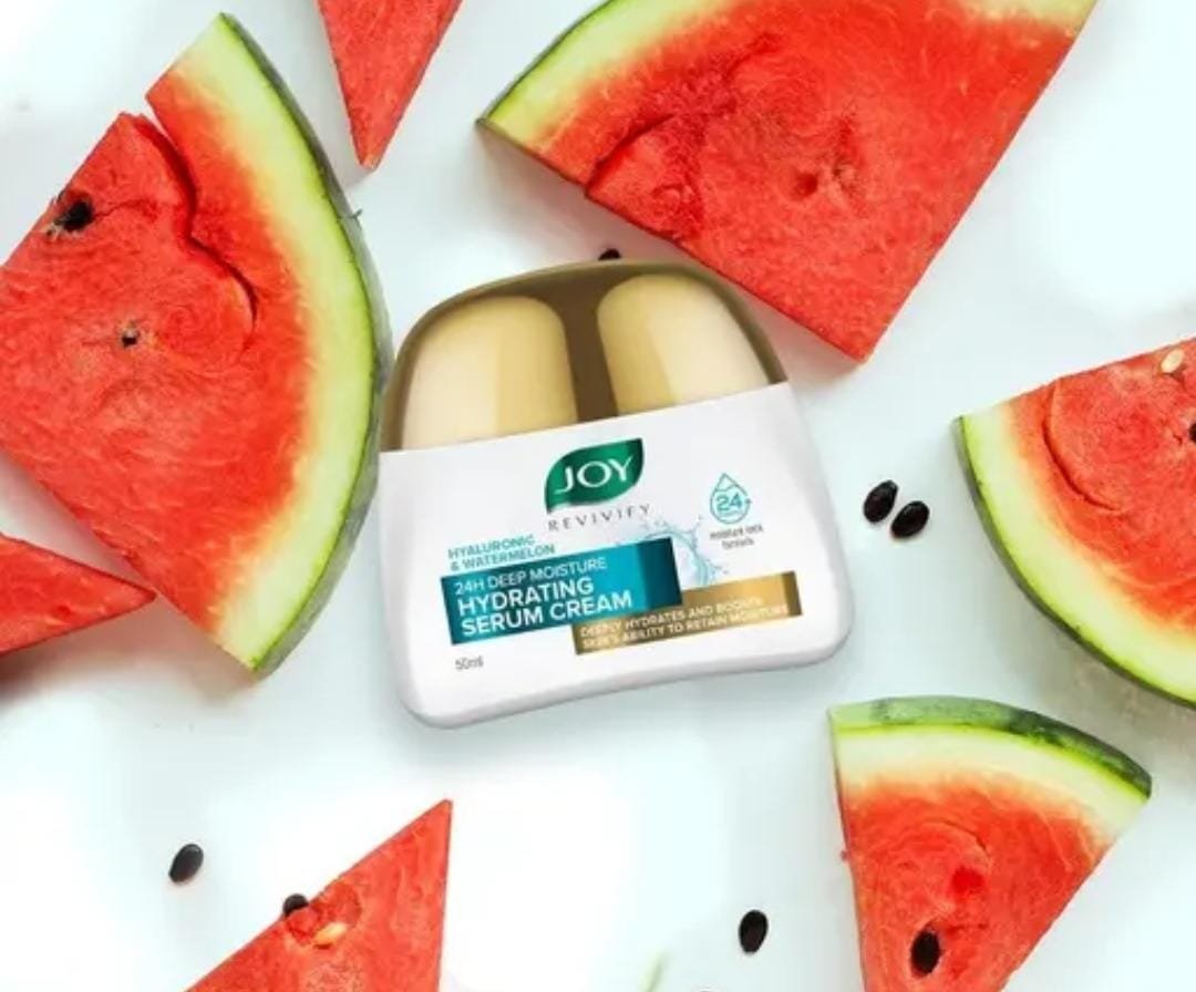 Joy Hyaluronic & Watermelon 24H Deep Moisture Hydrating Serum Cream | Lightweight Glow Formula | 50ml - Image 3