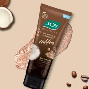 Joy Revivify Skin Refreshing + Energizing Coffee Tan Removal Face & Body Scrub | With Coconut | 200ml
