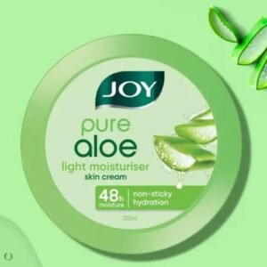 Joy Pure Aloe Light Moisturiser Skin Cream | 48H Moisture & Non-Sticky Hydration | 200ml | For Face & Body