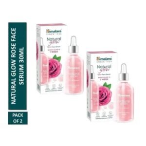 Himalaya Natural Glow Rose Face Serum | With Rose Extracts & Herbal Actives | 30ml × 2 Pack