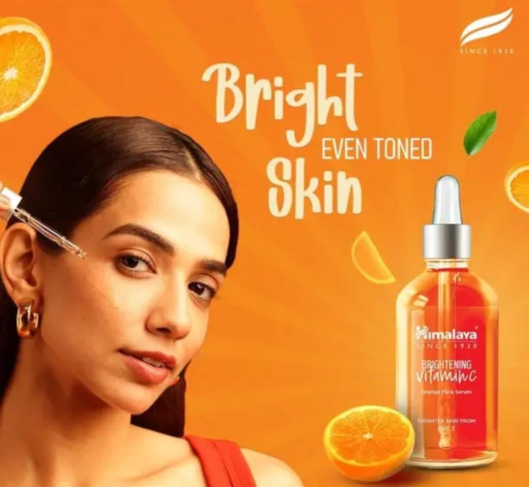 Himalaya Brightening Vitamin C Orange Face Serum | With Vitamin C, Orange & Vitamin E | 30ml × 3 Pack - Image 2