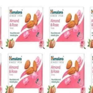 Himalaya Almond & Rose Soap | Gentle Cleansing & Skin Softness | 75g × 8 Pack