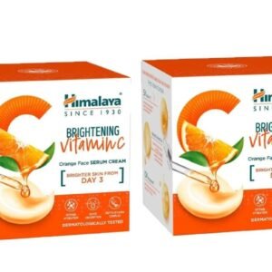 Himalaya Brightening Vitamin C Orange Face Serum Cream | Glow & Nourishment | 50g × 2 Pack