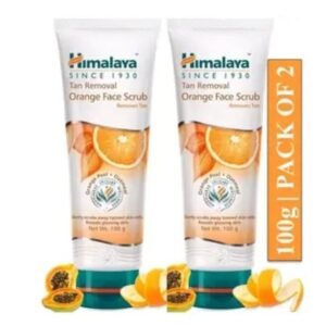 Himalaya Tan Removal Orange Face Scrub | Exfoliation & Brightening | 100g × 2 Pack
