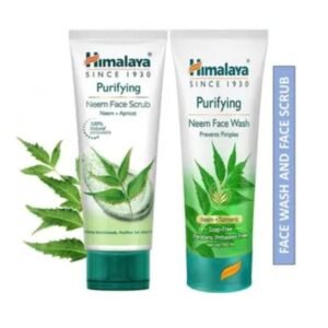 Himalaya Purifying Neem Face Wash (150ml) & Purifying Neem Face Scrub (100g) | Pimple Prevention & Deep Cleansing Combo