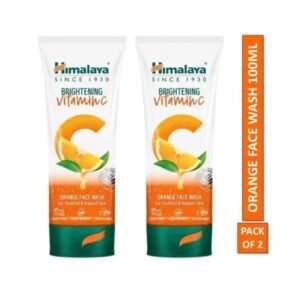Himalaya Brightening Vitamin C Orange Face Wash | Glow & Refreshing Cleanse | 100ml × 2 Pack