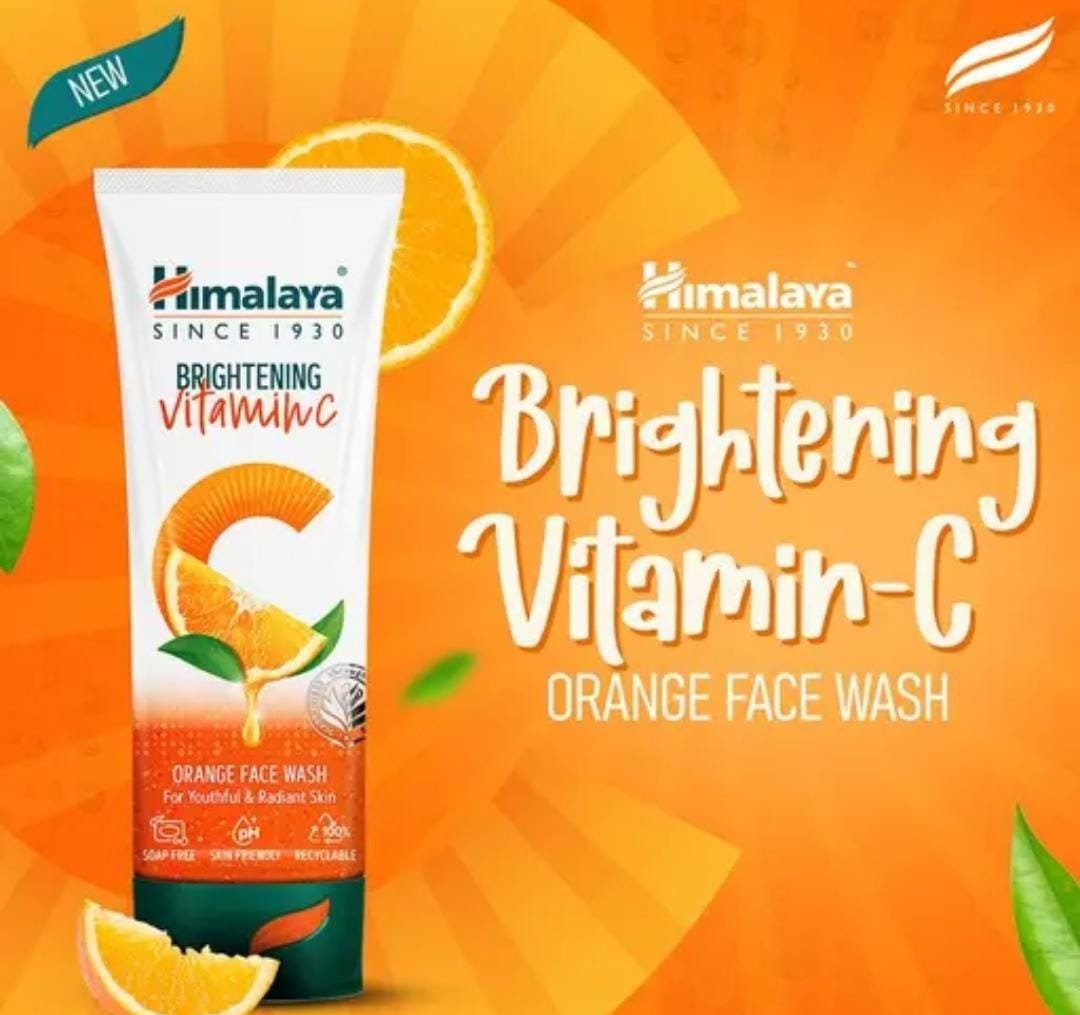 Himalaya Brightening Vitamin C Orange Face Wash | Glow & Refreshing Cleanse | 100ml × 2 Pack - Image 2