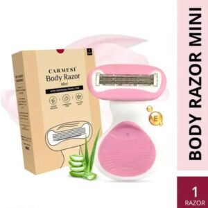 Carmesi Body Razor for Women | 1pc with Travel Case | 5-Blade Precision | Aloe Vera & Vitamin E