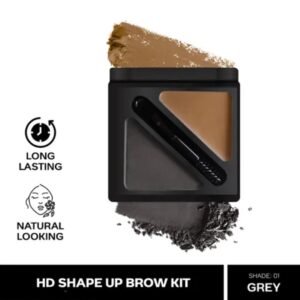 Faces Canada HD Shade Up Brow Kit | Grey 01 | 2.8g | Long-Lasting Eyebrow Duo Kit