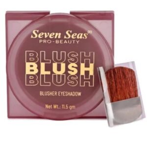 Seven Seas Blusher & Eyeshadow | Garnet | 11.5g | Buildable Coverage, Easy to Blend, Perfect Pigmentation | With Brush