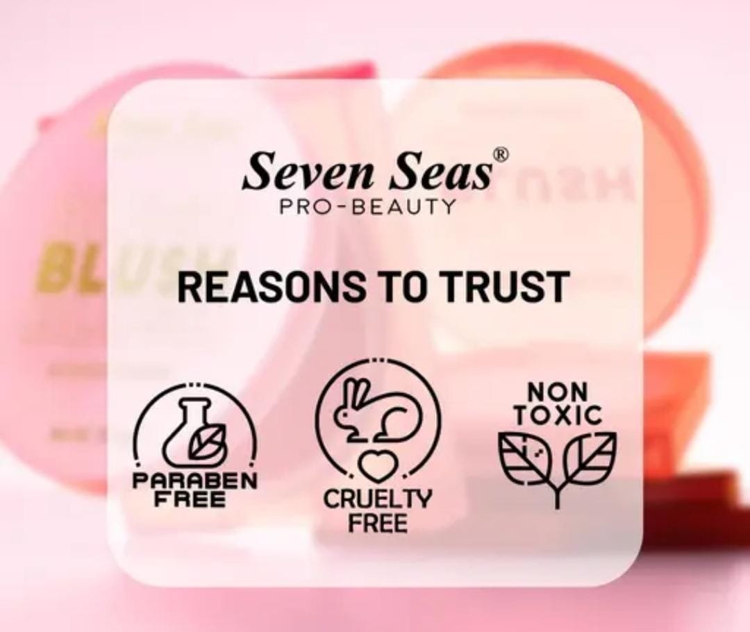 Seven Seas Blusher & Eyeshadow | Carmine | 11.5g | Buildable Coverage, Easy to Blend, Perfect Pigmentation | With Brush - Image 3