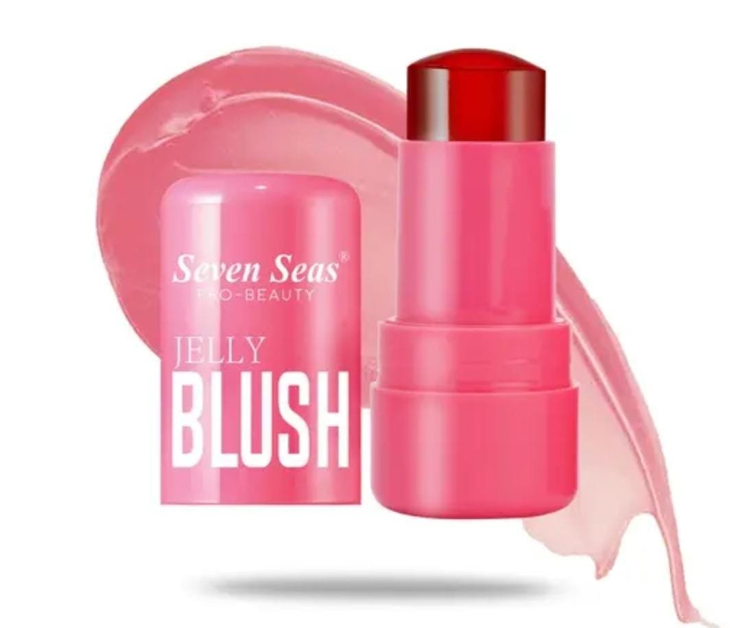 Seven Seas Jelly Blush Tint | Jelly Texture | Long-Lasting | Mess-Free Stick | Splash Berry | 5g