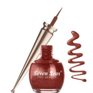 Seven Seas Waterproof Liquid Color Eyeliner | Rust | 5ml | Smudge-Proof & Long-Lasting
