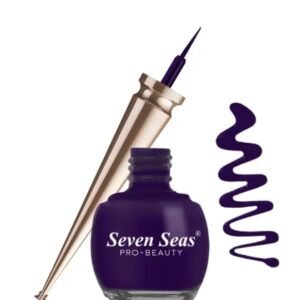 Seven Seas Waterproof Liquid Color Eyeliner | Purple | 5ml | Smudge-Proof & Long-Lasting
