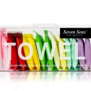 Seven Seas Portable Compression Towels | Cotton & Skin-Friendly | Set of 14