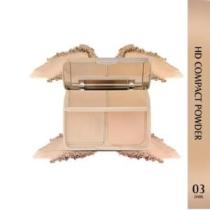 Glam21 Natural Oil Control 3-in-1 Compact Powder | Dark 03 | 18g | Long-Lasting Matte Finish | With Vitamin E | For All Skin Types