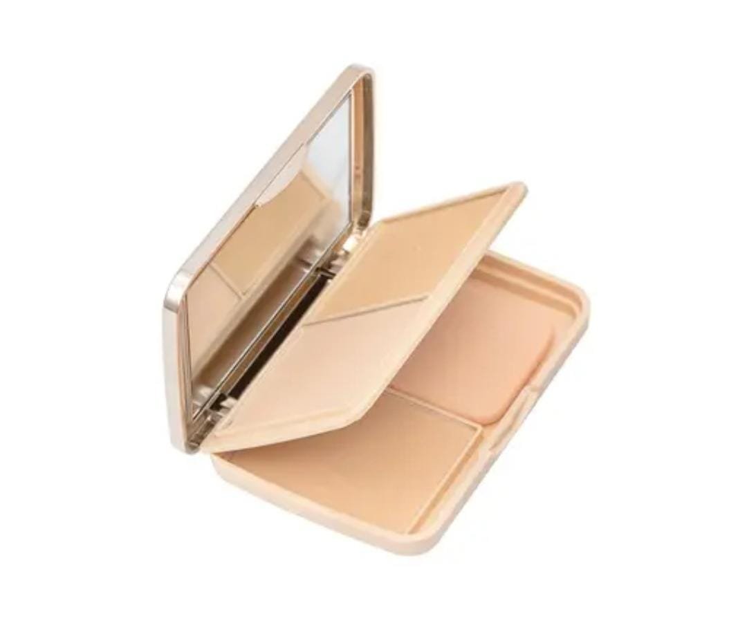 Glam21 Natural Oil Control 3-in-1 Compact Powder | Dark 03 | 18g | Long-Lasting Matte Finish | With Vitamin E | For All Skin Types - Image 3