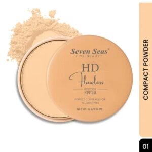 Seven Seas HD Flawless Compact Powder | Shade 01 | SPF 20 | Perfect Coverage | Soft Texture
