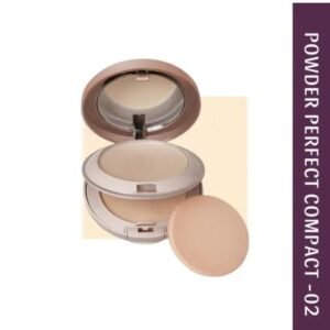 Glam21 Powder Perfect Complexion 2-in-1 Compact | Classic Ivory 02 | 24g | Oil Control Formula | Sweatproof | Flowy Matte Finish