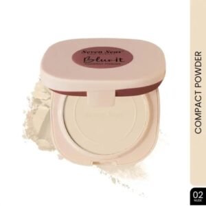 Seven Seas 2-in-1 Blur It Compact Powder | Nude | 14g | Light Soft Focus | Oil Control | Matte Effect