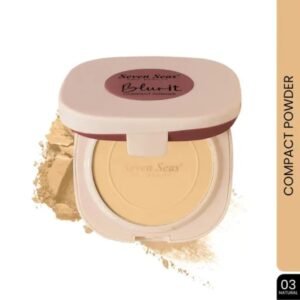 Seven Seas 2-in-1 Blur It Compact Powder | Natural | 14g | Light Soft Focus | Oil Control | Matte Effect