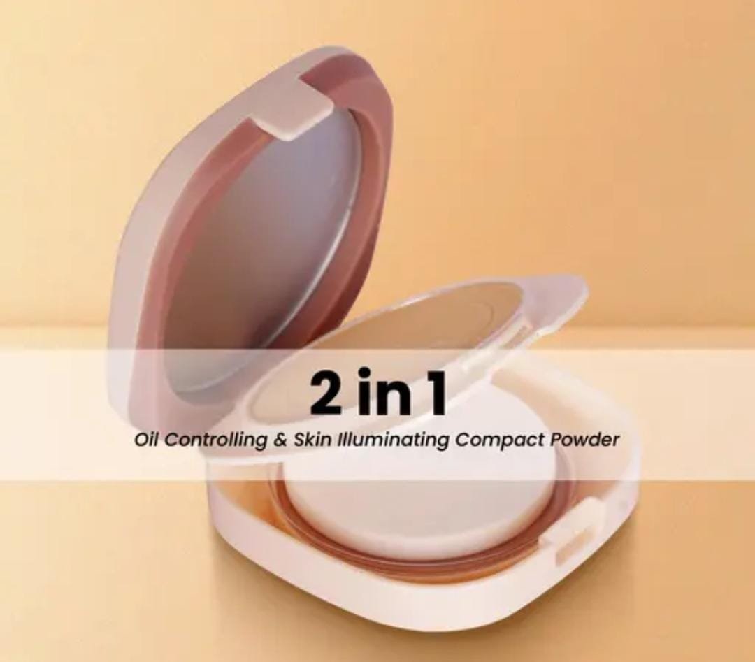 Seven Seas 2-in-1 Blur It Compact Powder | Skin | 14g | Light Soft Focus | Oil Control | Matte Effect - Image 2