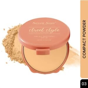 Seven Seas Street Style Compact Powder | Shade 03 | Perfect Coverage | SPF 20 | Suitable for All Skin Types